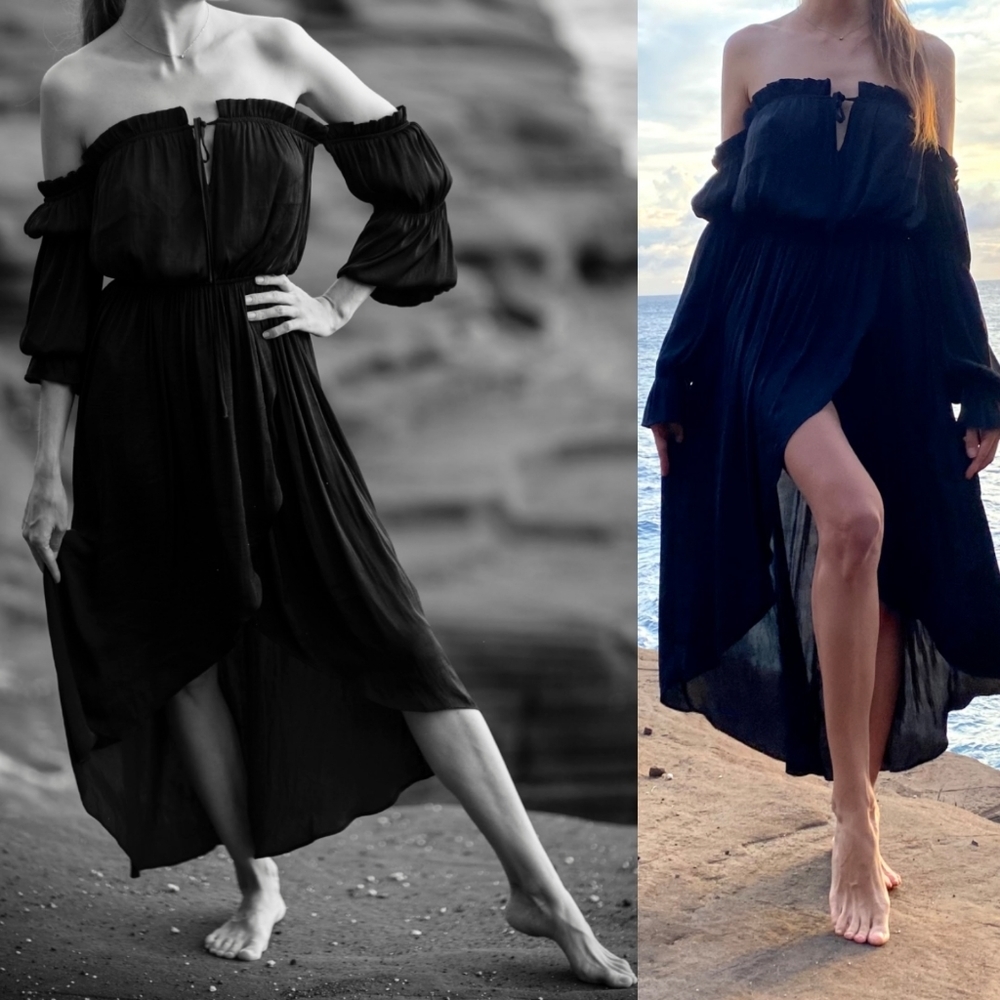 Black maxi 👗 dress